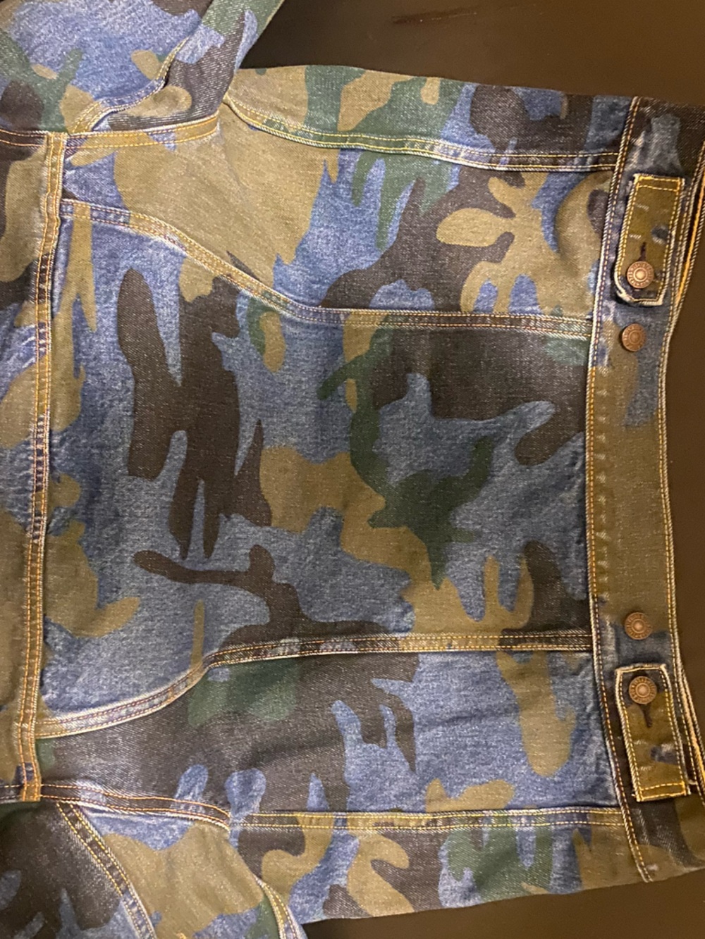 Levi's Blue and Green Camo Denim Jacket  Special Edition Only worn once - Picture 9 of 13